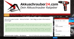 Desktop Screenshot of akkuschrauber24.com
