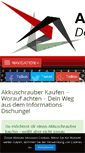 Mobile Screenshot of akkuschrauber24.com