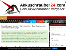 Tablet Screenshot of akkuschrauber24.com